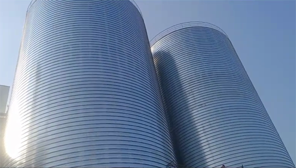 相山2座混凝土高架卷板仓